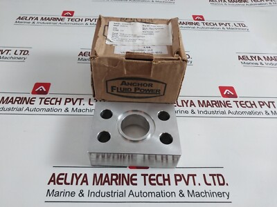 Anchor fluid power w59-24-24-ss-bs hydraulic adapter block/ flange
