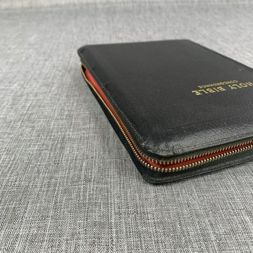 Holy Bible KJV Genuine Leather Zippered Red Letter Edition Concordance - Picture 9 of 10