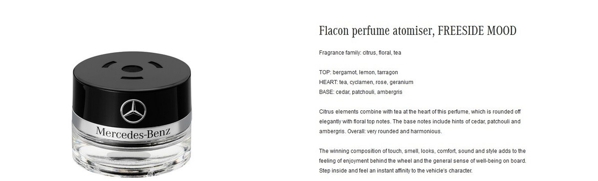 New Genuine Mercedes-Benz FreeSide Mood Fragrance Interior New Genuine Mercedes-Benz FreeSide Mood Fragrance Interior