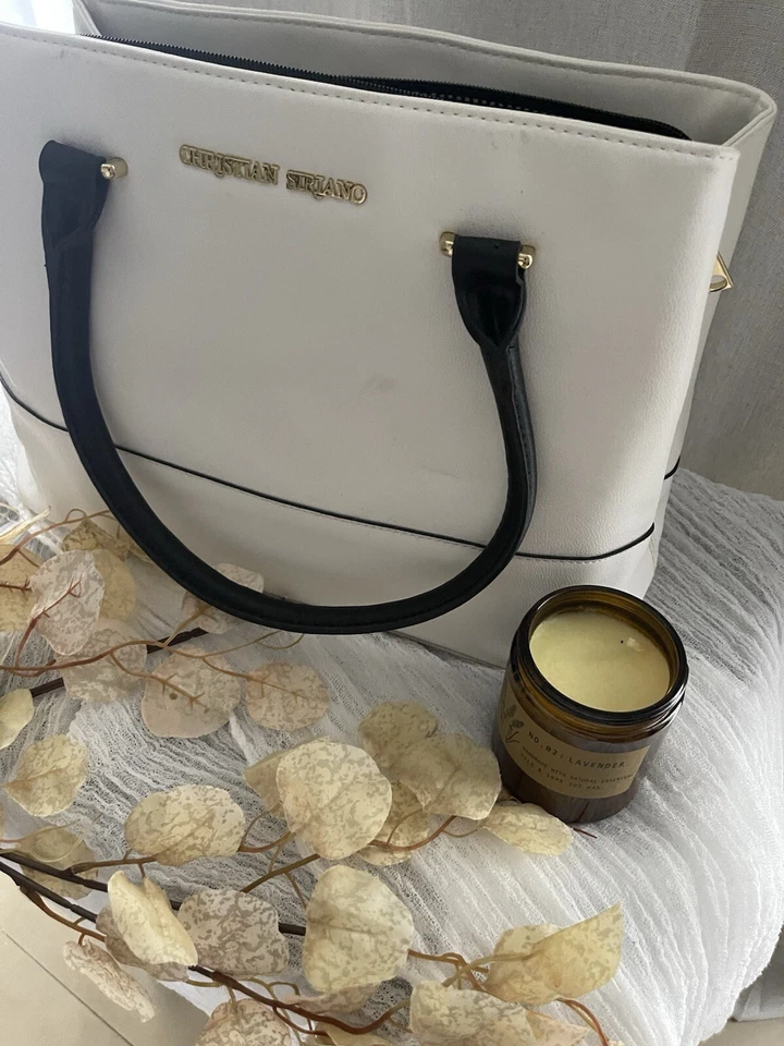 Bolso de Mano Christian Siriano Blanco Foto 3 de 4