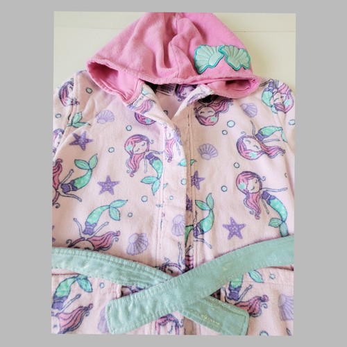 Saint Eve Mermaid Pink Bath/Swim Robe Cover Up Size 5/6 - Picture 2 of 5