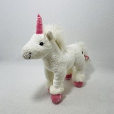 Fao Toy R Us Geoferey Unicorn Plush White Pink Feet Standing Soft Fantasy Animal
