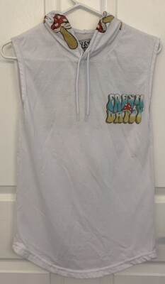 Fresh Laundry Fresh Daisy Mushroom Hoodie Tank Top Size Small - Main Image