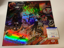 GREEN DAY SIGNED AUTOGRAPH INSOMNIAC ALBUM BILLIE JOE ARMSTRONG TRE COOL PSA COA