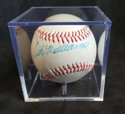 Legit NO PSA COA Ted Williams 406 HOF Red Sox signed ball baseball Babe Ruth