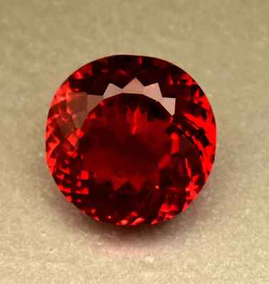50.20 Ct Natural Pigeon Blood Red Ruby Round ''BURMA'' Certified Loose HG Gemstone