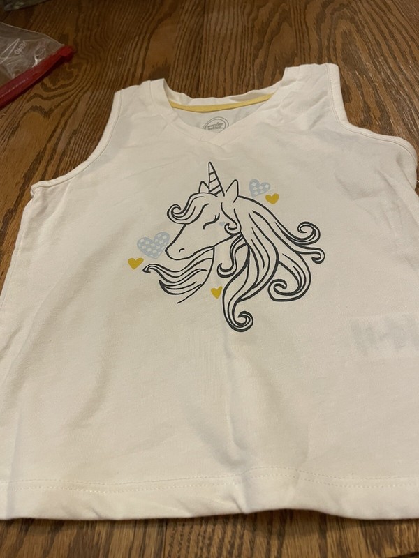 Unicorn Tank Shirt, New, Size 4-5 For Girl