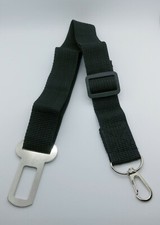 Safety belt for pets adjustable in the car dogs or cats color black new