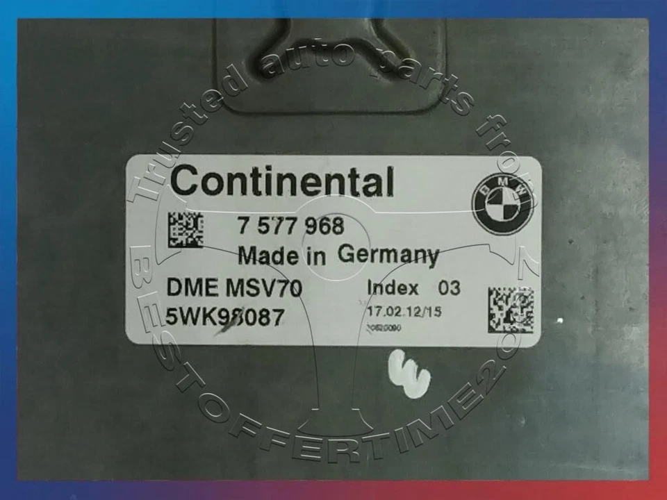 JUEGO DE MÓDULOS BMW SERIE 1 3 5 E87 E90 E60 3.0I N52 MOTOR DME UNIDAD ECU CAS2 MSV70 Foto 3 de 4