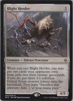 Blight Herder NM #2 Battle for Zendikar  MTG