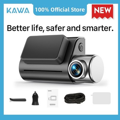 KAWA 4K-Dashcam Front und Rear, Sprachsteuerung, inkl. kostenloser 64GB-Karte
