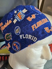 UNIVERSITY OF FLORIDA-FLORIDA GATORS  Handmade SURGICAL SCRUB CAPS