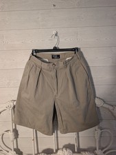 Vintage Polo Ralph Lauren Shorts Khaki Pleated Andrew Made In USA Men's 30