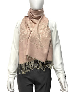 PASHMINA SCHAL 70 X 170 CM IN APRICOT SOGNI D´ORO SCHMUCKJAGD