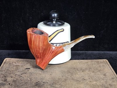 Wow! Sven Lar Sculpture E by Michael Kabik Smooth Freehand American Pipe