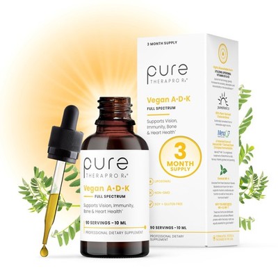 Pure Therapro Rx Vegan A-D-K Drops 10 Ml, Made in USA 0.34 Fl Oz (Pack of 1)