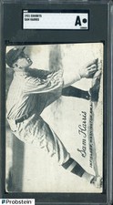 1921 Exhibits Sam Harris Washington SGC Authentic