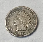 1890P -Indian Head Penny- Better  Grade -Faint Full Liberty