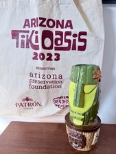 Tiki Oasis AZ 2023 Cactus Tiki Mug Eekum Bookum #135 LE New with bag