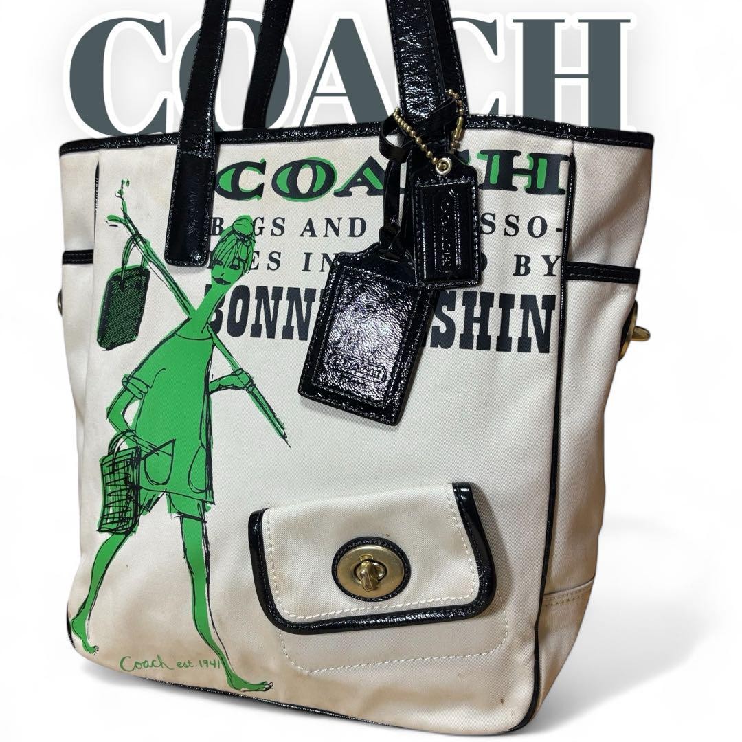 Coach Multicolor Canvas Tote Bag Authentic G07101404