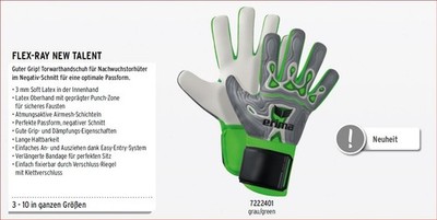Erima TW-Handschuhe FleX-Ray New Talent 7222401 Torwarthandschuh Fußball 