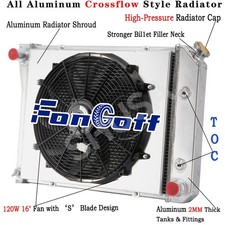 Fit 68-74 Chevy Nova 75-87 El Camino At 4 Row Aluminum Radiatorshroud Fan Fit 68-74 Chevy Nova 75-87 El Camino At 4 Row Aluminum Radiatorshroud Fan