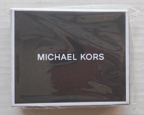 Michael Kors Jet Set Men's Admiral Blue Canvass Slim Billfold Wallet - Picture 17 of 17