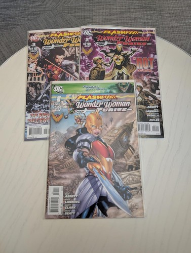Flashpoint Wonder Woman Comic Book Set - 3 Issues - 1 - 3 Full Series