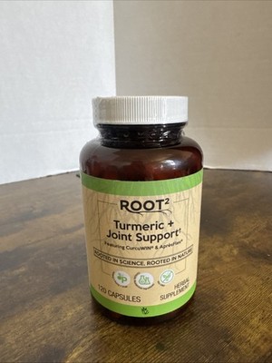 Vitacost Root2 Turmeric Joint Support w/CurcuWIN  & ApresFlex  120 Caps 6/2028