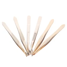 6 Pcs Lash Applicator Tool Eye Tweezers Eyelash for Cluster Lashes