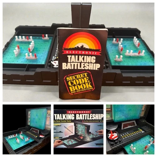 VTG 1989 Electronic Talking Battleship #4750 Milton Bradley MB Game *See Video*