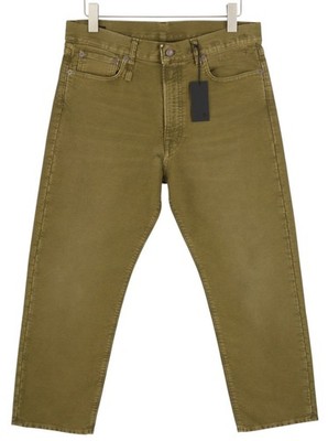 R13 Boyfriend Damen Hose 29 Olive Moleskin Abgeschnitten FW25