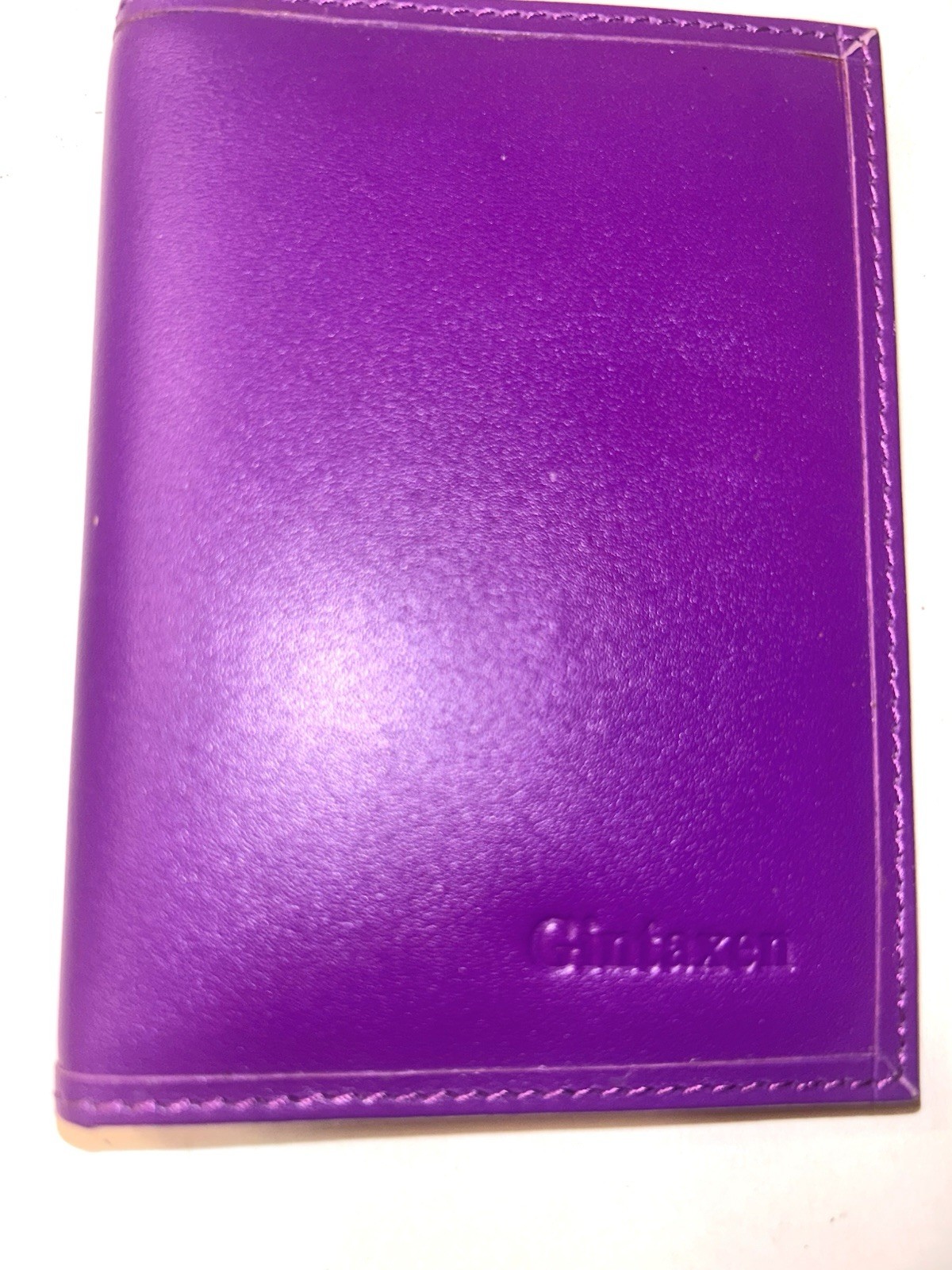 Slim Bifold Front Pocket Wallet 2 ID Window Credit Card Holder Genuine PurpleNEW
