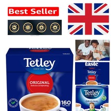 160 Count Tetley Black Tea Bags - Perfect for Breakfast & Beyond 0.06 per strip
