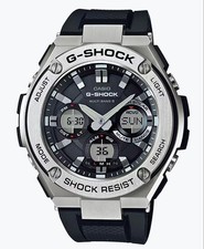 G-Shock G-STEEL GST-W110 Radio Solar Analogue Digital Black Used