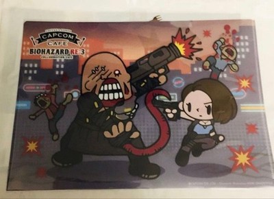 Capcom Resident Evil Biohazard RE3 Jill Nemesis Clear File Folder Neu
