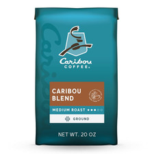 Caribou Coffee, Medium Roast Ground Coffee - Caribou Blend 20 Ounce Bag - Packag