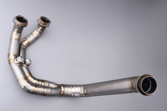 Ligne collecteur titane Husqvarna Norden 901 gain de poids moteur