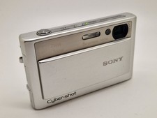 Working Retro Silver Sony Cyber-shot DSC-T10 7.2MP Digital Camera