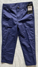 Under Armour Boys Size 6 Match Play Golf Pants Navy Blue Adjustable Waist NWT