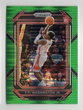 TyTy WASHINGTON JR - 2022-23 Prizm Green Pulsar /25 Rookie RC Houston Rockets
