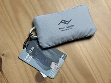 Peak Design Packable Tote Bag (12L, White Grid RAW) NWT