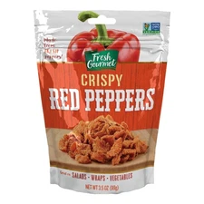 Crispy Red Peppers | 3.5 Ounce, Pack of 6 | Low Carb | Crunchy Snack and Sala...