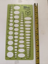 Berol RapiDesign Drafting Template R-77 Ellipse Master VINTAGE See Pics