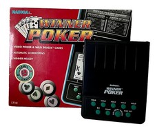 RADICA Winner Poker Model 1710 Handheld Electronic Video Game Tested with Box