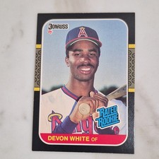 Donruss 1987 Devon White #38 California Angels Rated Rookie Base Baseball Card. rookie card picture