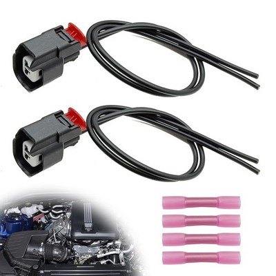 2Pcs ABS Wheel Speed Sensor Wiring Harness Connector Pigtail Plug Compatible ...