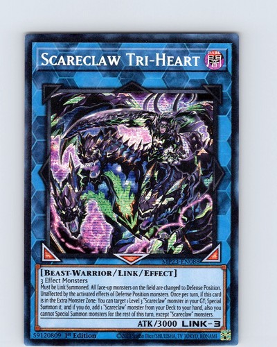 Yu-Gi-Oh! Scareclaw Tri-Heart – DIFO-EN049 Secret Rare, 1. Auflage, Sammelkarte