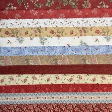 Bundle of Quilt Cotton Fat Quarters Variety of Floral Prints ~ 12+1 Lots of Moda