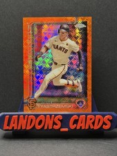 2025 Topps Chrome Logofractor Mike Yastrzemski #40 Orange Refractor /25